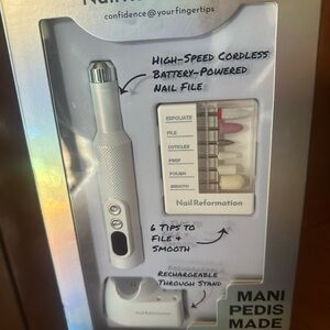 High-speed cordless nail file color pear